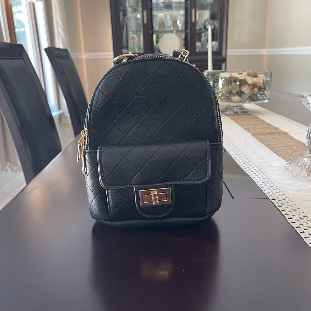 Black Mini Backpack - image 1